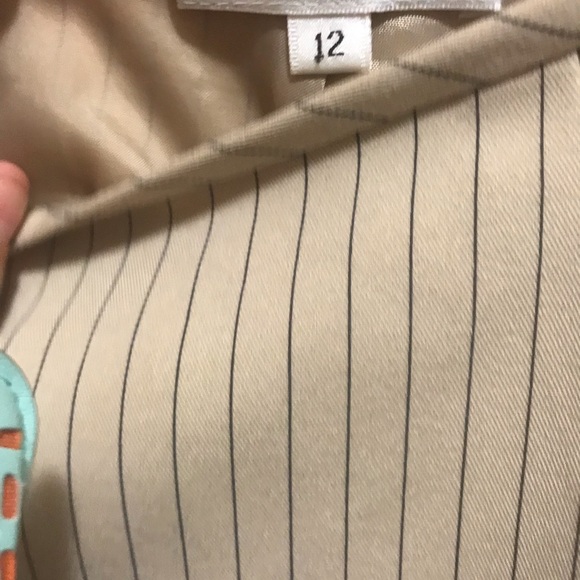 Size 12 Pinstripe Skirt with fringe - Picture 3 of 7